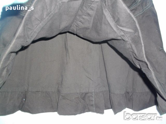 Дънкова пола с волани ”Phink Industries" / кафява дънкова пола, снимка 7 - Поли - 15446553