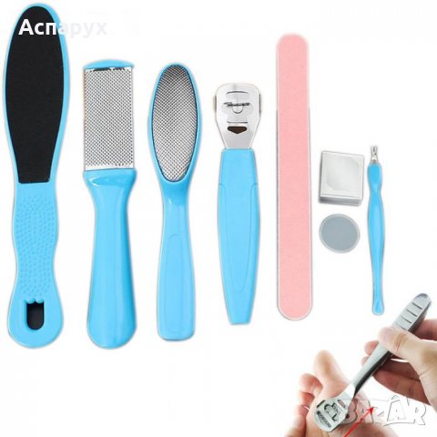 Комплект за маникюр и педикюр от 8 части, снимка 3 - Продукти за маникюр - 22345026