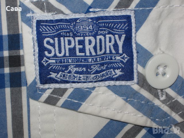Риза SUPERDRY    мъжка,С-М, снимка 4 - Ризи - 22499956