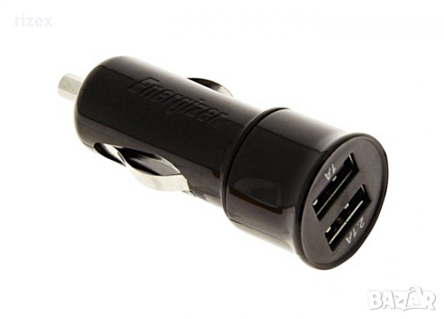 Зарядно за запалката на кола с 2 x USB-порта., снимка 1 - Кабели и адаптери - 23218171