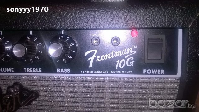 fender frontman 10g-китарно кубе-28х26х15см-внос англия, снимка 12 - Тонколони - 18814435