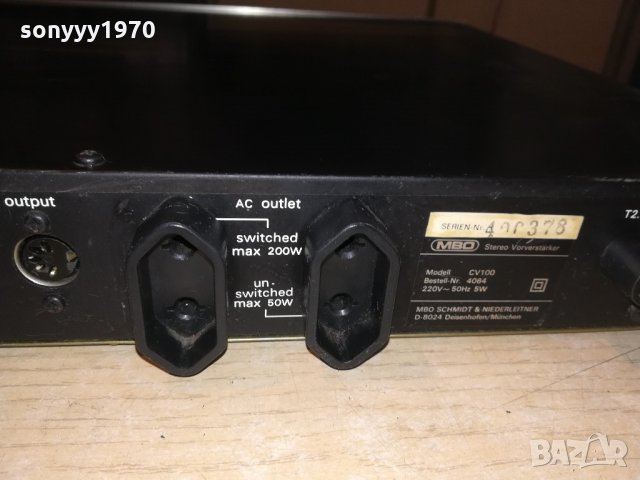 mbo cv-100 stereo preamplifier-made in korea-внос швеицария, снимка 15 - Ресийвъри, усилватели, смесителни пултове - 21575548