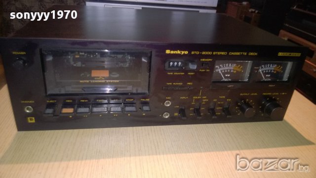 sankyo std-2000 stereo cassette deck-made in japan-внос швеицария, снимка 18 - Ресийвъри, усилватели, смесителни пултове - 9138962