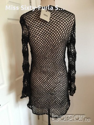 ASOS-нова черна рокля-crochet dress-S и M размер, снимка 4 - Рокли - 18706140