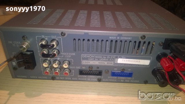 denon d-77 receiver-rds-внос швеицария, снимка 4 - Ресийвъри, усилватели, смесителни пултове - 11477110