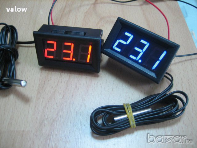 Цифров термометър със сонда (панелен) -50 - 110 ° C, снимка 3 - Други инструменти - 9634162