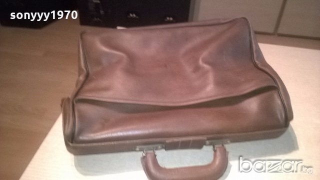 АНТИКА-ретро кожена докторска чанта 40х31х15см, снимка 3 - Антикварни и старинни предмети - 19111154