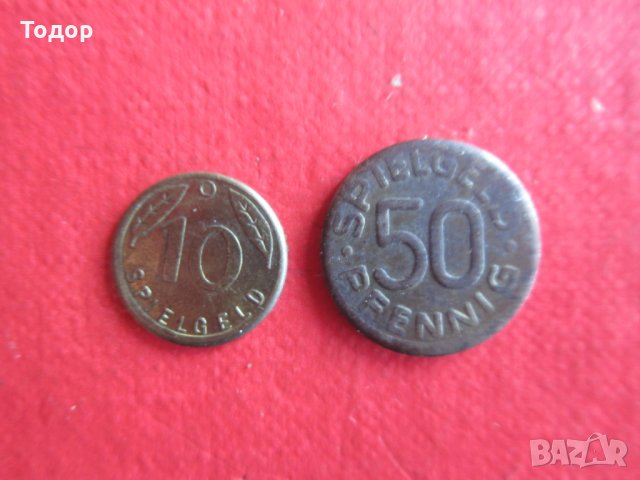 Стар немски жетон монета стари жетони , снимка 4 - Колекции - 26065901