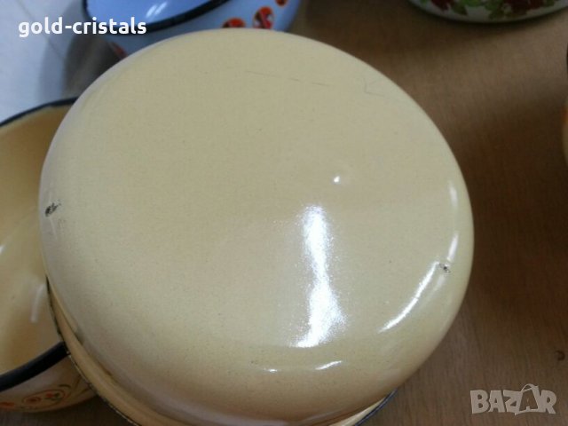 Сервиз емайлирани купи, снимка 6 - Антикварни и старинни предмети - 26107398