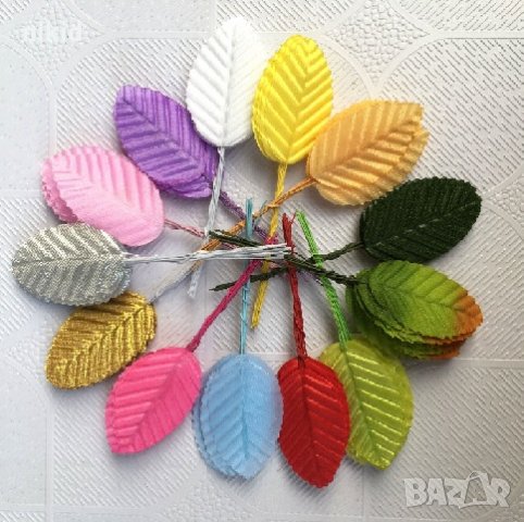 сноп Изкуствени декоративни листа листенца на тел за бутониери и сватбена украса и декорация ръчна , снимка 2 - Други - 24395177