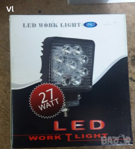 27 W LED фар , 10-30V коли,камиони, трактори,лодки, офроуд-2, снимка 2 - Аксесоари и консумативи - 23243512