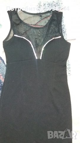 Нова черна рокля S, снимка 3 - Рокли - 23419665