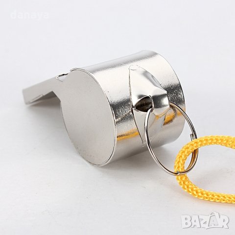 791 Метална свирка с връзка спортна реферска свирка съдийска свирка, снимка 2 - Спортна екипировка - 24499957