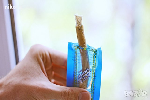  БИО природна четка за зъби - мисвак или пръчката сивак е корен от дърво Олденландия, снимка 2 - Други - 21505972