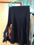 Черна пола Desigual S асиметрична, снимка 8