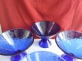 чаши купи кобалтово синьо стъкло, снимка 15