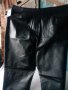 Черен панталон изкуствена кожа Wassivo , снимка 1 - Панталони - 24625907