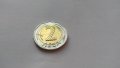 Юбилейна монета от 2 лева /два лева/ Българско евро-председателство, снимка 2
