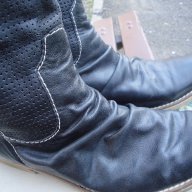 Ефектни маркови каубойски кожени дамски боти "Indigo Sport" (естествена кожа), ботуши, зимни обувки, снимка 15 - Дамски боти - 10199642