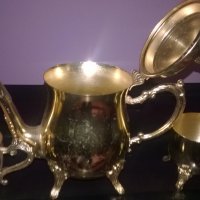 златна кана с две чаши за кафе или колекция-внос швеицария, снимка 8 - Колекции - 25343905