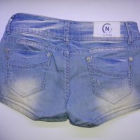 29 размер Къси дънкови панталонки Vivian, сини – 29 размер, снимка 10 - Къси панталони и бермуди - 25032761