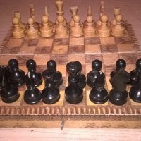 стар шах 17х17см-дървен, снимка 4 - Колекции - 19547537