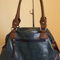Gerry Weber чисто нова чанта от кожа в синьо, снимка 6 - Чанти - 20794447