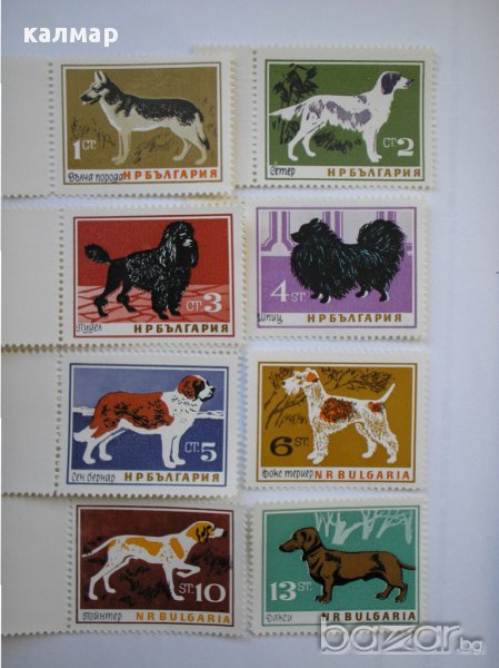 български пощенски марки - кучета 1964, снимка 1