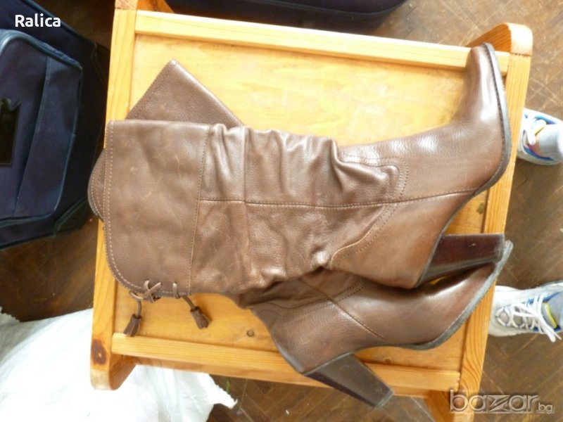 Елегантни ботуши от дебела телешка кожа, снимка 1