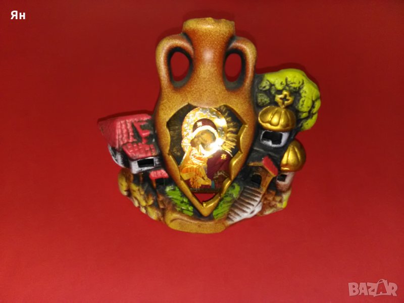 Български Сувенир Керамика 'Богородица с Младенеца', снимка 1