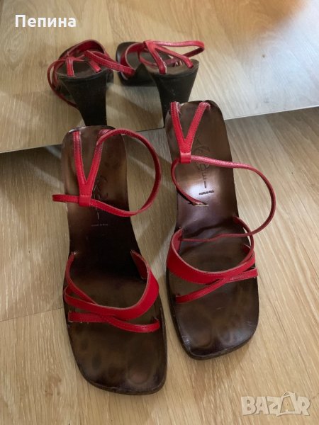 CASADEI - Червени сандали, снимка 1