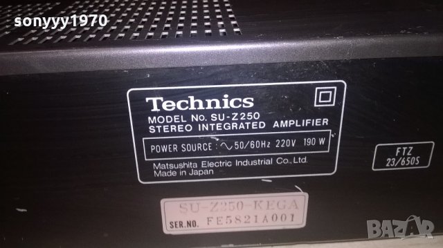 technics su-z250 stereo amplifier-made in japan-внос швеицария, снимка 17 - Ресийвъри, усилватели, смесителни пултове - 22258031