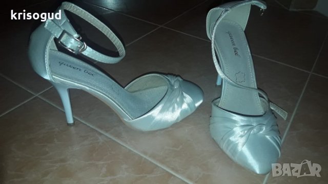 Елегентни официални сатенени обувки, НОВИ! Номер: 38, снимка 4 - Други - 21710799