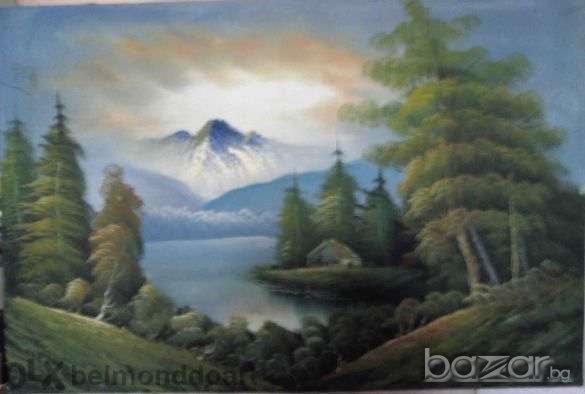 -20 %Kартини  90 х 120 см.рамкирани рисувани с маслени бои върху платно ,бартер за лаптоп, снимка 10 - Картини - 20692089