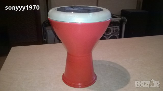 КАФЯВА СИНЯ ЗЕЛЕНА ЧЕРНА нова тарамбука 26х17см-внос сирия, снимка 2 - Ударни инструменти - 23460800