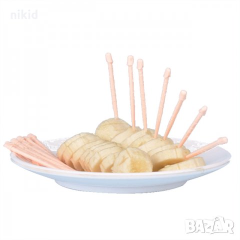 12 бр забавни клечки топери Penis за ергенско парти хапки 