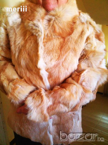 Палто от 100% естествена кожа от лисица, снимка 16 - Палта, манта - 11572087