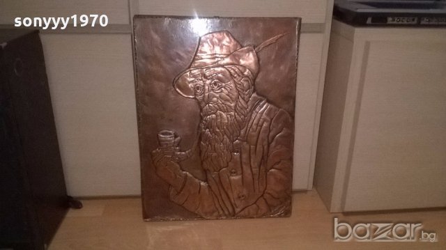 Картина-мед/месинг-62х45см-внос швеицария, снимка 13 - Антикварни и старинни предмети - 18643884