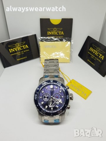 Invicta Pro Diver Silver / Чисто нов мъжки часовник Инвикта Про Дайвър - 100% оригинален, снимка 1 - Мъжки - 23222738