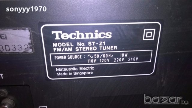 ПОРЪЧАН-technics st-z1 stereo tuner-внос швеицария, снимка 16 - Ресийвъри, усилватели, смесителни пултове - 19185117