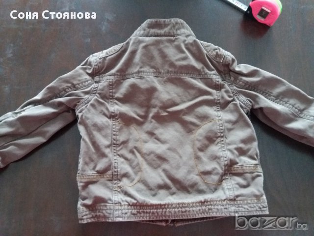 12-18м 86см  Есенно яке Некст Материя памук  Цвят кафяв Без следи от употреба , снимка 2 - Бебешки якета и елеци - 17052184