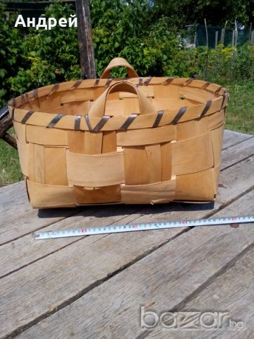 Старинен кош,панер, снимка 2 - Антикварни и старинни предмети - 18765041