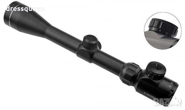 1891 Оптически мерник с подсветка Bushnell 3-9x40eg, снимка 4 - Оборудване и аксесоари за оръжия - 23496845
