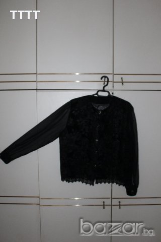 официална блуза с тюл ръкав, снимка 3 - Блузи с дълъг ръкав и пуловери - 16289833