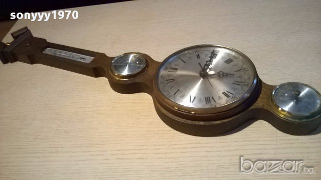 ПОРЪЧАН-Месинг-антика-ретро часовник с уреди 70/20см, снимка 3 - Антикварни и старинни предмети - 13739651