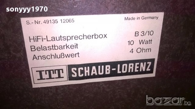 Itt shaub-lorenz b3/10 hi-fi-made in germany-внос швеицария, снимка 13 - Ресийвъри, усилватели, смесителни пултове - 12998740