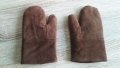 Топли ръкавици с каракул естествена кожа 