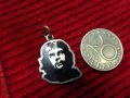 Че Гевара-Сребърен медальон с емайл, снимка 1 - Колиета, медальони, синджири - 6768585