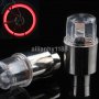 2X червени LED светлини за капачки на вентили на велосипед, кола, мотор, колело Neon, снимка 8