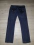 Дамски сини дънки марка P@s Jeans с черни орнаменти на джобовете, снимка 3